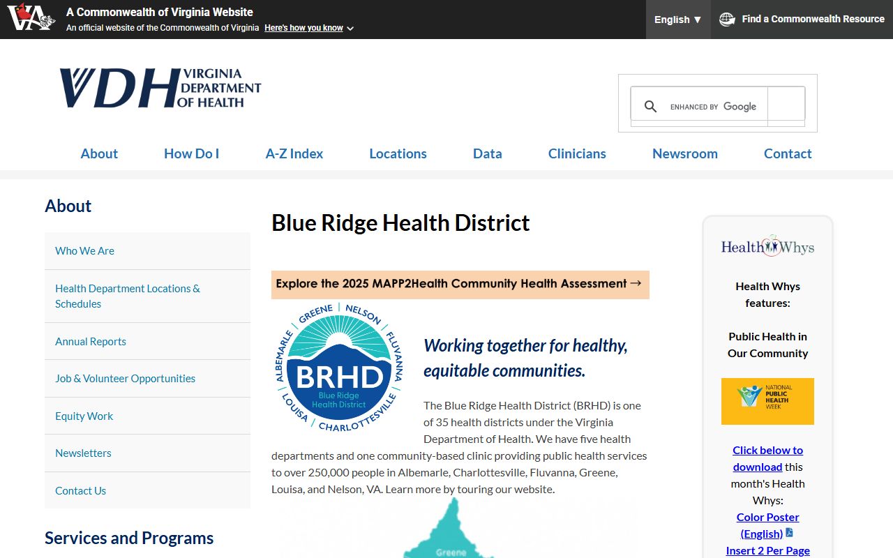 Thomas Jefferson Health District - Albemarle County Birth Records