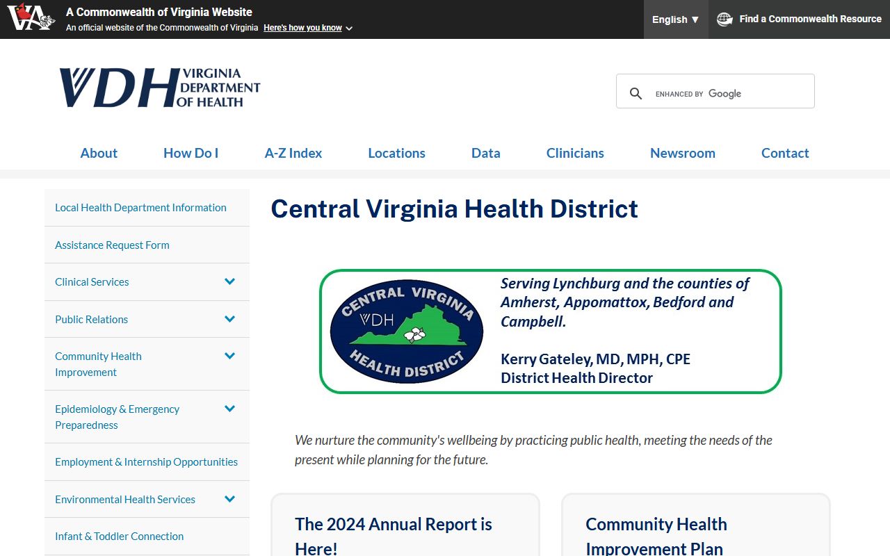 Central Virginia Health District - Amherst County Birth Certificate Help