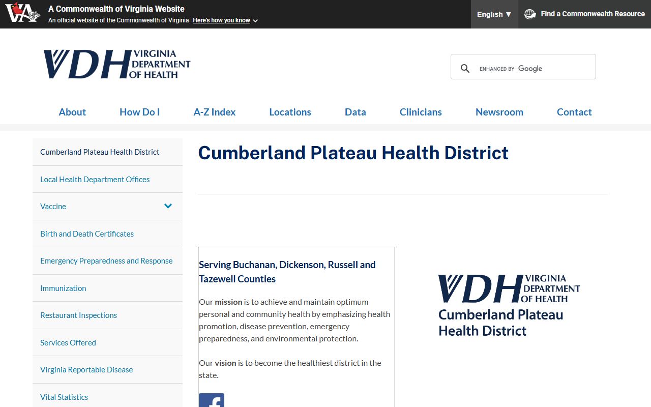 Cumberland Plateau Health District - Buchanan County Birth Records