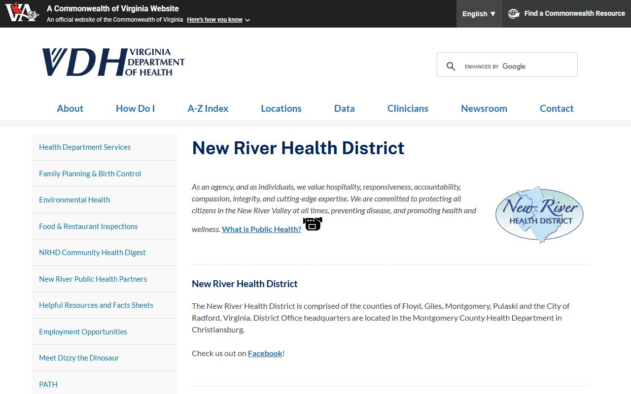 Giles County Birth Records - New River Health District