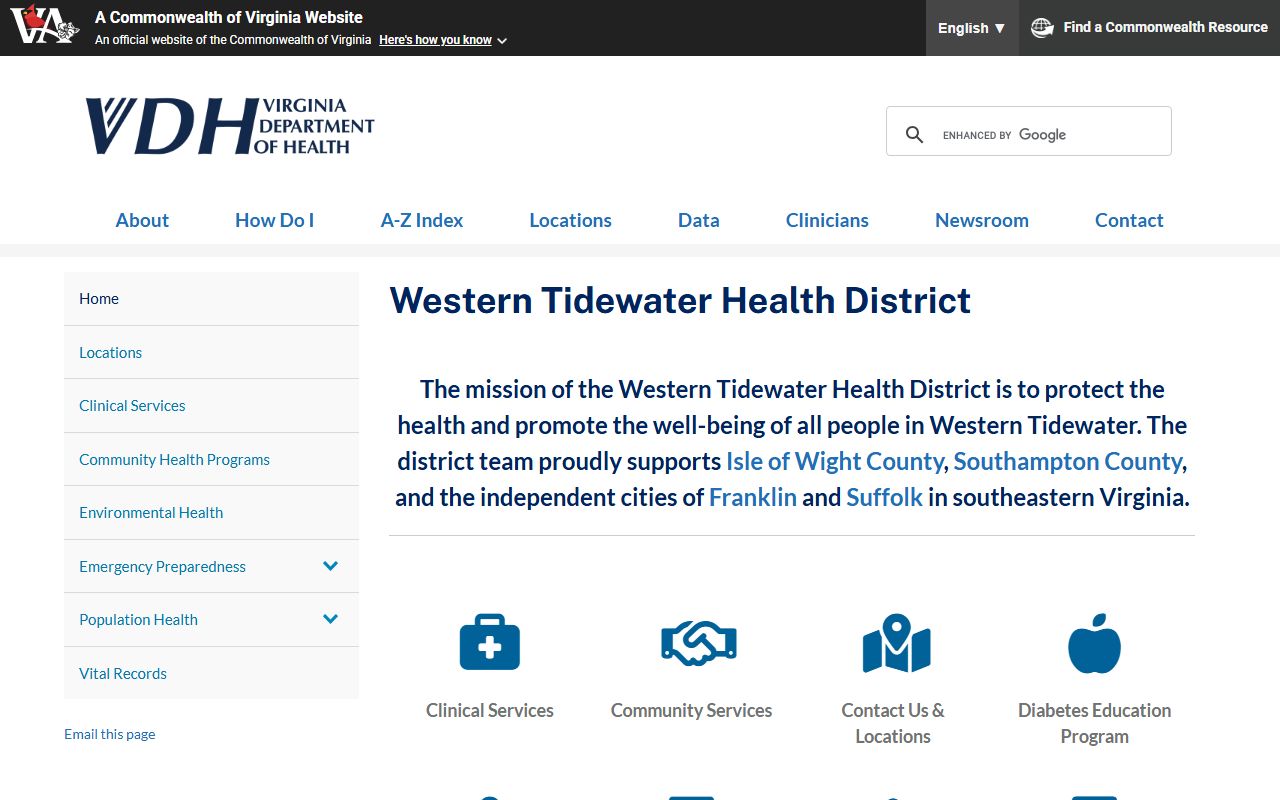 Isle of Wight County Birth Records - Western Tidewater Health District