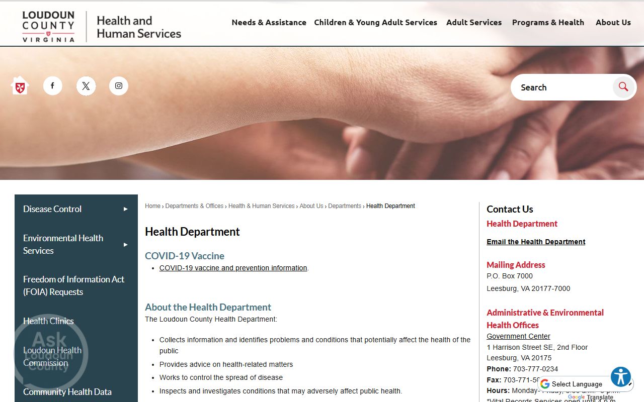 Loudoun County Health Department - Birth Records Guidance